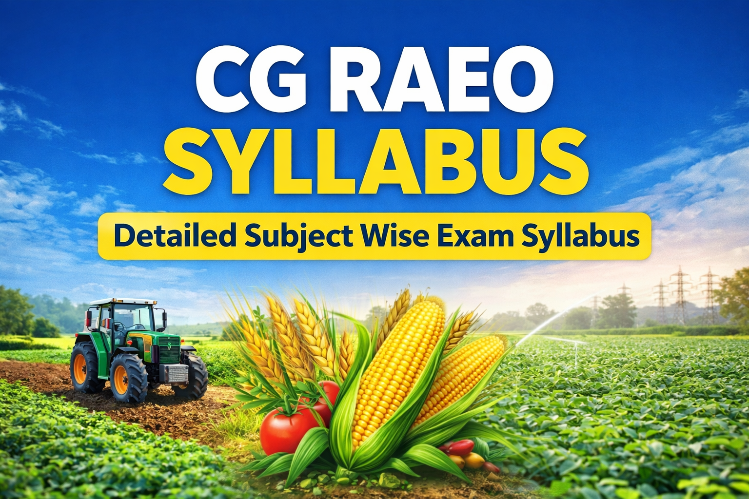 CG RAEO Syllabus | Detailed Subject Wise Exam Syllabus